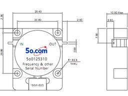 200–3600 MHz Drop-In isolator