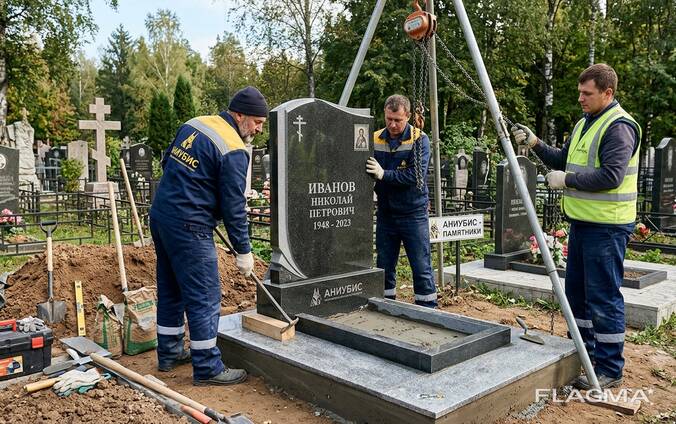 Anubis Eesti OÜ изготовление гранитных памятников с установкой в Эстонии