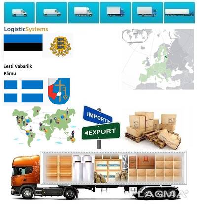 Kaubavedu maanteel Pärnust Pärnu logistikasüsteemidega