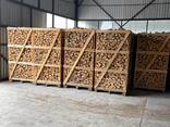 Dry split firewood from oak and birch - photo 12