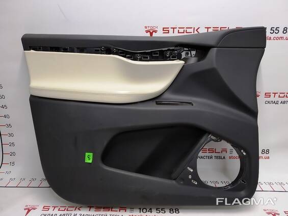 Карта (скелет) двери передней левой PREM PUR CREAM Tesla model X 1055327-22-M