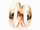 Классические обручальные кольца из белого золота - фото 3