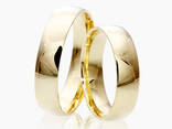 Классические обручальные кольца из белого золота