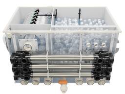 Kombineeritud trummel filter DFC-UV-30 (30 m³) UV-sterilisaatoriga vee ringlusseadmele