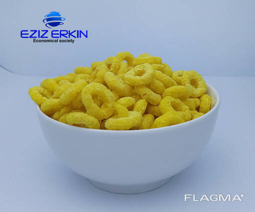 Кукурузные колечки со вкусом ванили