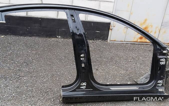 Кузовная панель стоек А/В правая PBSB с лонжероном, стаканом, полкой крыла Tesla model 3 1