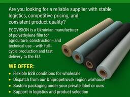 Otsime PE-kile turustajat, partnerlust tootjaga Ecovision.