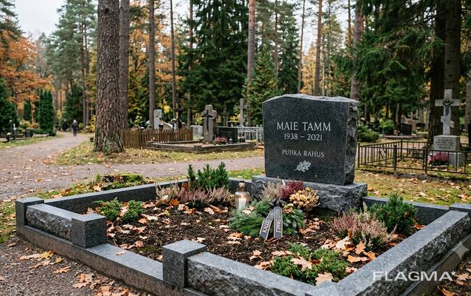 ANUBIS EESTI OÜ Памятники на могилу в Таллинне изготовление и установка под ключ