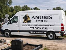 Anubise poolt pakutavad graniidist monumendid ja piirded Tallinnas koos paigaldusega