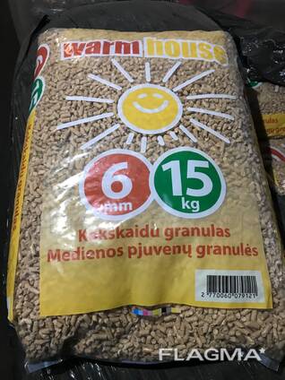 Пеллеты A1 (0,4 Ash) 6мм, Tallinn, Pellets, 15kg