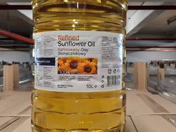 Refined Sunflower oil wholesale 10L PET Bottle on Europallet 680L